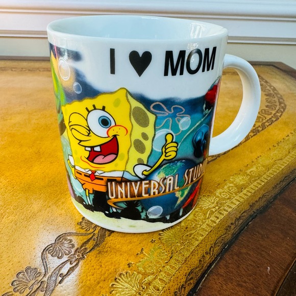 Universal Studios Other - Universal Studios Mug Islands of Adventure Marvel Comics SpongeBob 12 oz Mom Cup